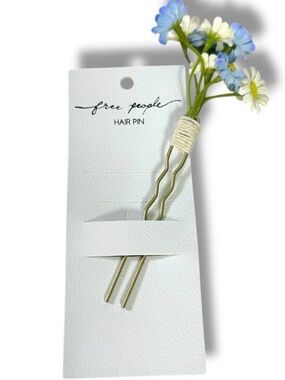 Free People Bohemian Retro 70s Flower Child Take It Eazy Daisy Bouquet Hair Pin